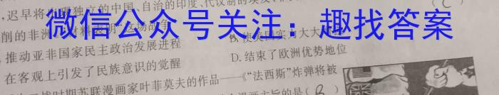 天利38套河北省2023年初中毕业生升学文化课考试押题卷(六)&政治