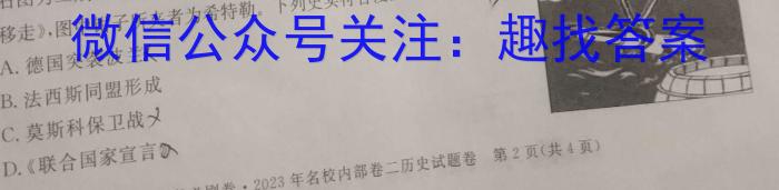 江西省2023年学科核心素养·总复习(八)历史