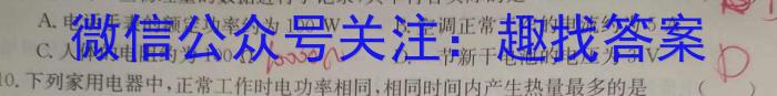 2023年山西初中学业水平考试·诊断卷（二）物理.