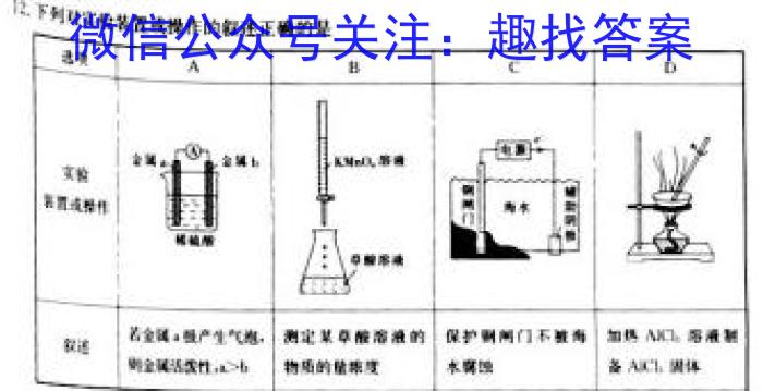 衡水金卷先享题压轴卷2023答案 辽宁专版新高考二化学