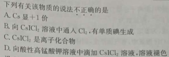 陕西省长安区2023年九年级第一次模拟A卷化学