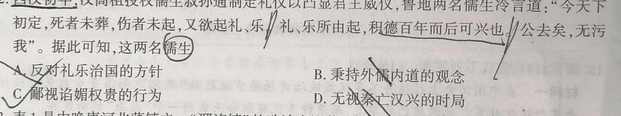 2022~2023学年核心突破QG(二十二)历史