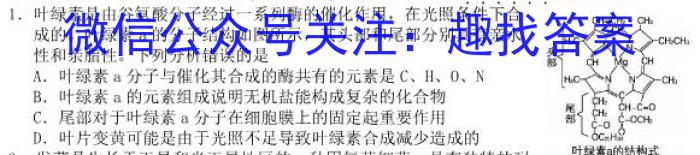 安徽省2022-2023学年九年级下学期期中教学质量调研生物