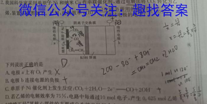 安徽省2022-2023学年第二学期八年级期中作业调研化学