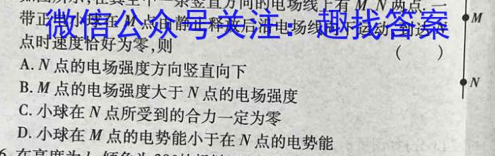 师大名师金卷2023年陕西省初中学业水平考试（二）物理.