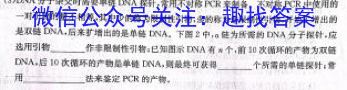 安徽省安庆市桐城市十校联考2022-2023学年九年级下学期选拔考试生物