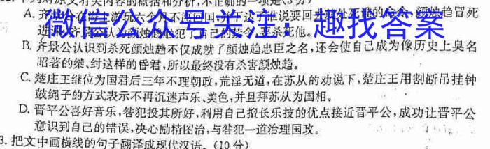 2023年河北省初中毕业生学业考试模拟(三)语文