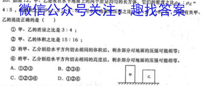 衡中同卷 2022-2023学年度下学期高三四调考试(新教材)物理.