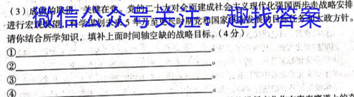 [阳光启学]2023届全国统一考试标准模拟信息卷(十一)11s地理