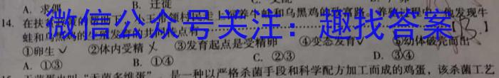 衡中文化2023年衡水新坐标·信息卷(二)生物