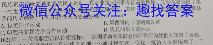 2023年陕西省初中学业水平考试全真模拟（三）B版历史试卷