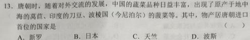 2023年山西中考千校模拟试题（一）历史