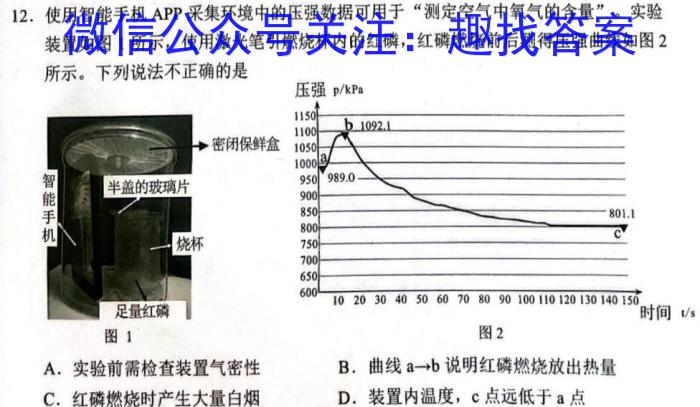 青桐鸣高考冲刺 2023年普通高等学校招生全国统一考试冲刺卷(一)化学