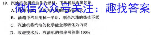 天利38套河北省2023年初中毕业生升学文化课考试押题卷(七)化学