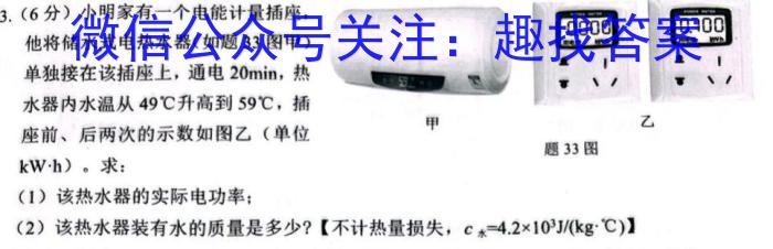 安徽省2023年第七次中考模拟考试练*化学
