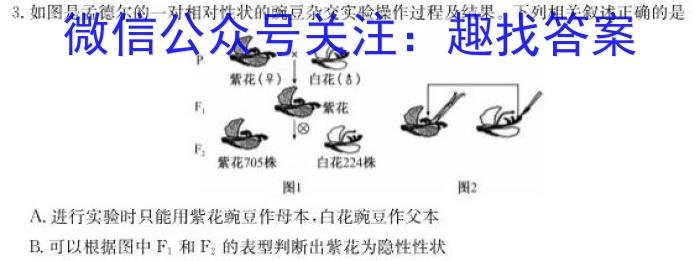 陕西省2023年初中学业水平考试模拟试题（一）生物
