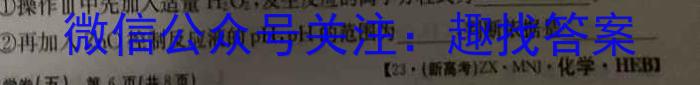 江西省2023年初中学业水平考试（四）化学