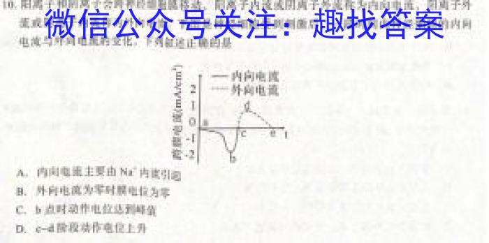 2023普通高等学校招生全国统一考试·冲刺预测卷XJC(五)5生物