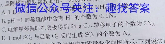 2022-2023学年安徽省七年级下学期阶段性质量监测（七）化学