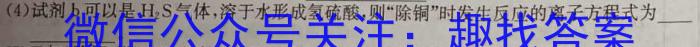 2023届全国普通高等学校招生统一考试 JY高三模拟卷(六)化学