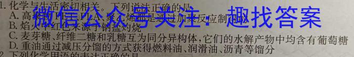 2023年陕西省普通高中学业水平考试全真模拟(四)化学