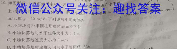 2023年湖北省新高考信息卷(四)物理.