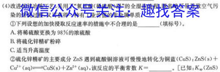 2023届名校之约·中考导向总复*模拟样卷 二轮(七)化学