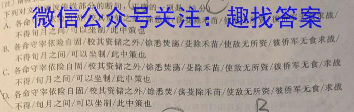 河北省2022-2023学年第二学期高二年级期中考试(23554B)语文