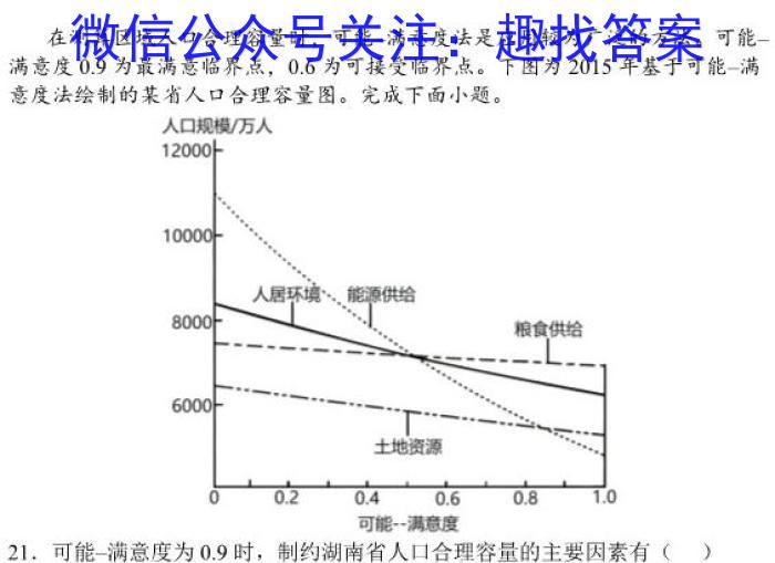 百师联盟 2023届高三二轮复*联考(二)2 新高考卷地.理