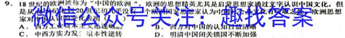 2023年陕西省初中学业水平考试·全真模拟（三）B卷历史