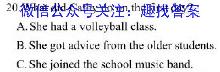 河南省2023年初中中招诊断测试卷英语