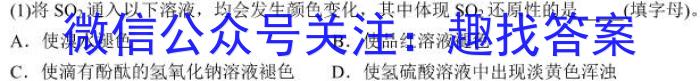 辽宁省2023年普通高等学校招生全国统一考试模拟试卷(一)化学