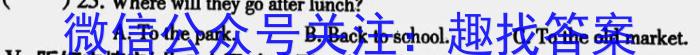 安徽省中考必刷卷·2023年名校内部卷（五）英语