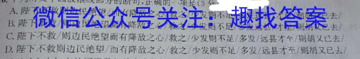 2023年普通高等学校招生全国统一考试信息模拟测试卷(新高考)(一)语文