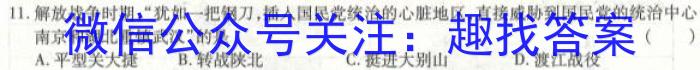 2023年“安徽省示范高中皖北地区”第25届高三联考（3月）历史试卷