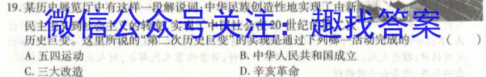 安徽省芜湖市无为市2022-2023学年九年级中考模拟检测（一）政治~