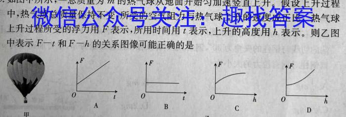 2022-2023学年安徽省七年级下学期阶段性质量监测（六）物理.