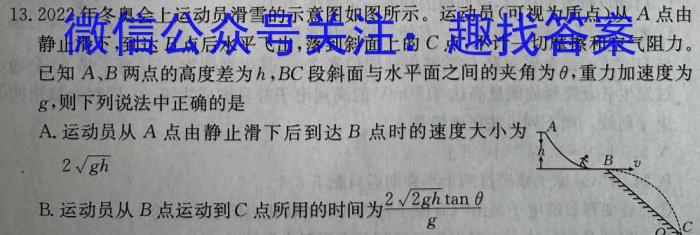 2023年陕西省初中学业水平考试·全真模拟（四）B卷物理.