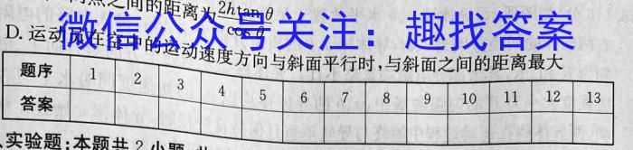 安徽省淮南市2023届九年级3月考试q物理