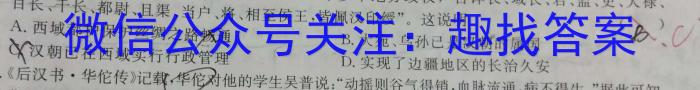 2023年万友中考模拟卷（三）历史