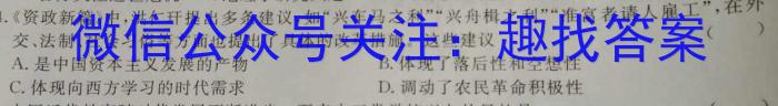 安徽省毫州市2023届九年级第二次模拟考试历史
