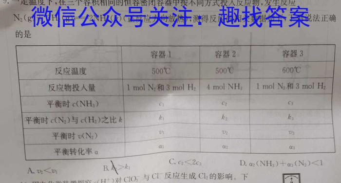 陕西省长安区2023年九年级第一次模拟A卷化学
