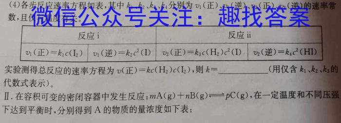 2023年山西省初中学业水平测试信息卷（三）化学