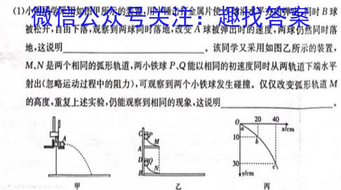 佩佩教育·2023年普通高校统一招生考试 湖南四大名校名师团队模拟冲刺卷(4)物理`