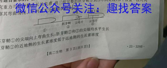 江西省2023年九年级模拟（二）生物试卷答案