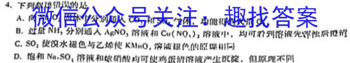 广西国品文化2023年高考桂柳信息冲刺金卷(四)4化学