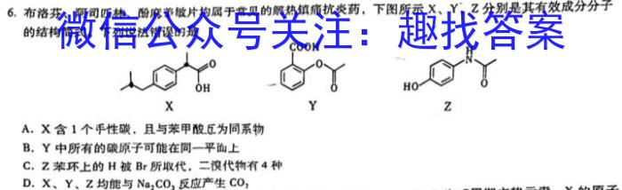 陕西省2023年初中学业水平考试模拟试题（一）化学