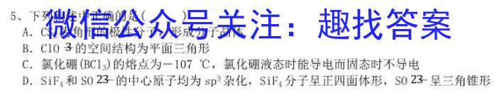 2023年湖南省普通高中学业水平合格性考试模拟试卷(二)化学