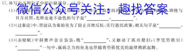 海淀八模2023届高三模拟测试卷(六)语文