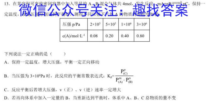 安徽省2023届九年级学情诊断考试化学